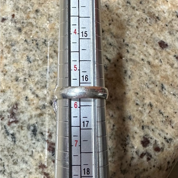 Lapis Lazuli Natural Stone Teardrop Silver Plated Ring Minimalist Setting.  5.75 - Picture 8 of 10